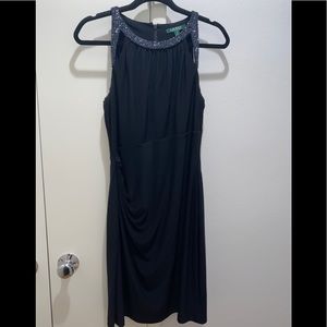 lauren ralph lauren sleeveless cocktail dress